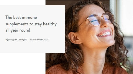 The best immune supplements to stay healthy all year round